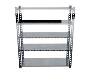 3d rendering stainless steel shelving restaurant  