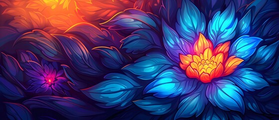 Colorful flower mandala with intricate patterns.