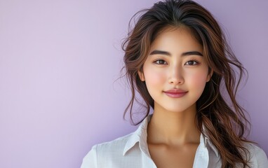 Fototapeta premium Asian vogue business girl wearing business clothings