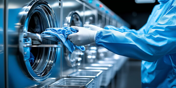 Industrial Laundry and Cleaning Services: Hospital-Grade Sterilization, Medical and Hotel Linen Cleaning, Hygienic Fabric Processing, High-Temperature Washing, Disinfection Procedures, Large-Scale Lau