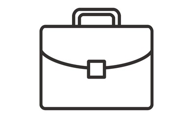 ビジネスバッグやブリーフケースのシンプルなアイコン