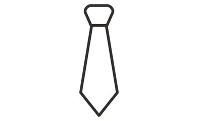 ネクタイのシンプルなアイコン ビジネスやフォーマルイメージ