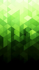 Obraz premium Abstract Green Triangular Geometric Background Fades to Black with Subtle Gradient