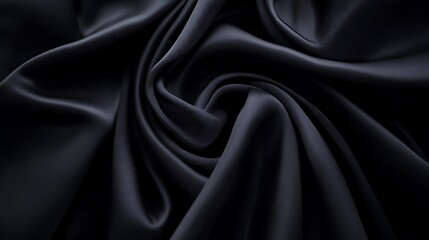 Fototapeta premium Dark fabric swirls, texture background