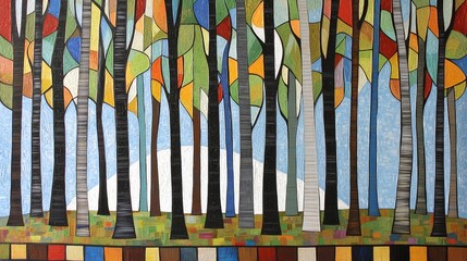 Abstract Representation of Technological Applications in Modern Forestry Practices