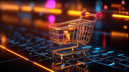 Cyber monday sale e-commerce digital marketing online shopping cart