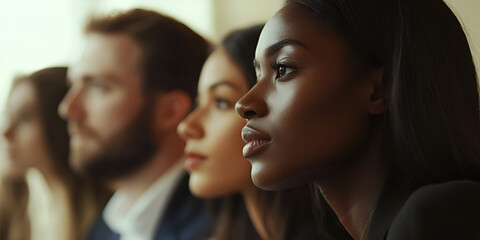Diverse Business Team Making Decisions in a Modern Office