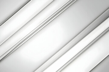 Fototapeta premium Abstract White and Gray Diagonal Stripes Create a Modern and Minimalist Background Design