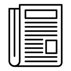 Fototapeta premium Newspaper Icon