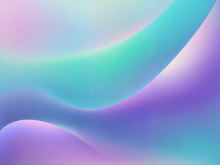 Fototapeta premium Abstract glow Blue, purple, green gradient. Soft pastel color gradient. Holographic blur illustration background