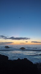 Fototapeta premium Serenidad Marina al Atardecer