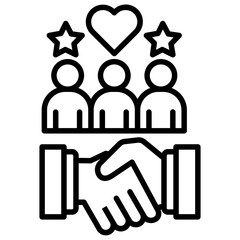 Fototapeta premium Loyalty Icon