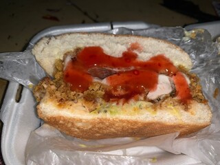 classic tasty burger on a  tablet.