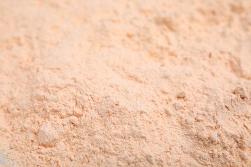 Pile of lentil flour as background, closeup