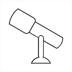 Telescope icon vector art illustration.