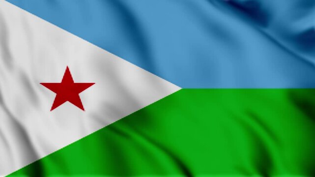 flag of djibouti animation video