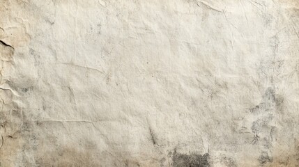 White recycled craft paper texture as background. Grey paper texture, Old vintage page or grunge vignette of old newspaper. Pattern rough art creased grunge letter. Hardboard with copy space for text.