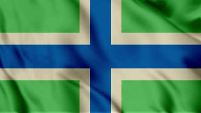 gloucestershire flag animation video 4k