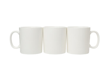 PNG,White cups, isolated on white background