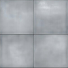Fototapeta premium Four Panels of Soft, Blurred Gray Cloud Backgrounds Create a Serene and Dreamlike Atmosphere