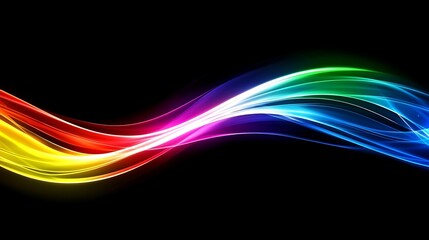 Fototapeta premium Rainbow wave abstract background (2)