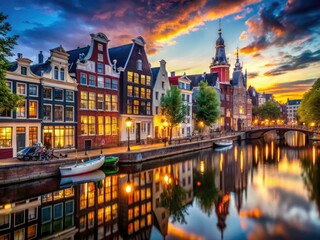 Fototapeta premium Escape the routine with a weekend city break. Capture stunning urban scenes through minimalist travel photography.