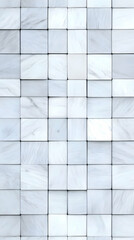 White Marble Tiles Form a Textured Background for Modern Design Aesthetics