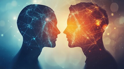 Communication Between People: Finding Your Soul Mate and Simplifying Corporate Network Hierarchy. Mental Connection and Business Relationships