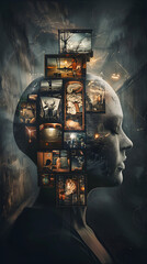 Interplay between Conscious and Unconscious Mind: A Visual Representation of Psychoanalysis Theory