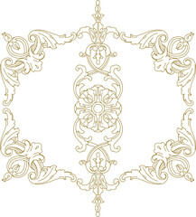 vector illustration sketch design ornament decoration pattern carving for classic ethnic vintage traditional home interior