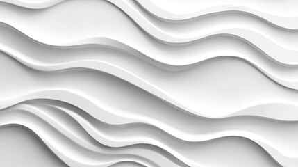White wavy abstract background