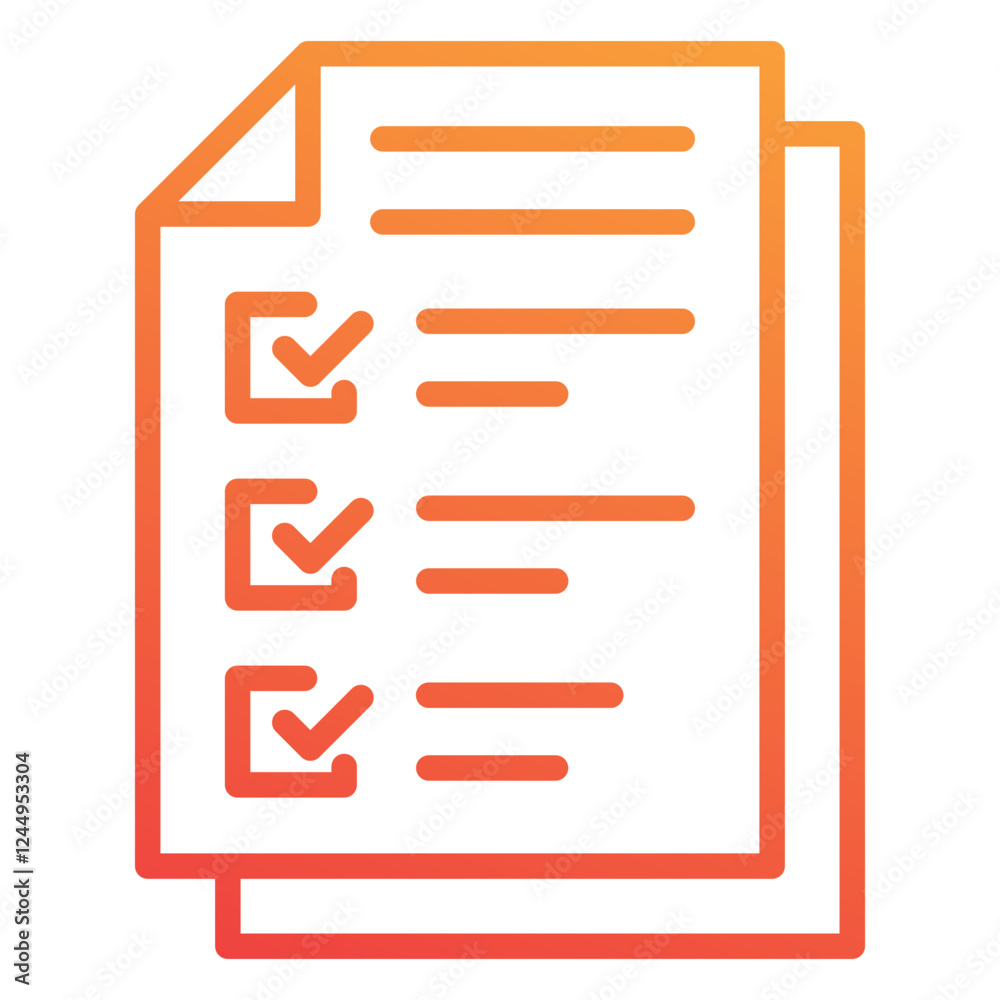 Canvas Prints Checklist Icon