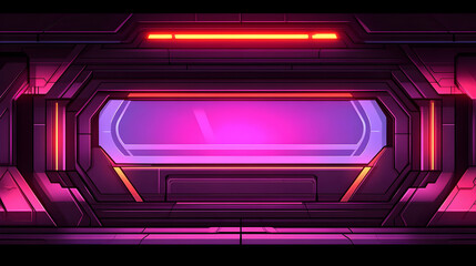 Cyberpunk Purple Neon Illustration