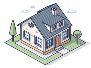 vector illustration of a house