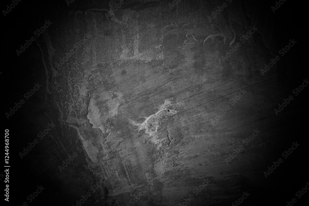 Aufkleber old wall texture smeared engine oil cement dark black gray background abstract grey color design are