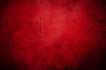 Obraz premium Red Cracked Paint Texture Background Creates a Distressed and Rustic Look with Cracks and Texture