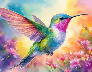 Fototapeta premium Kleiner Kolibri