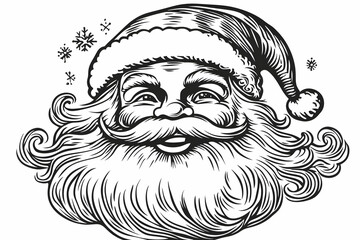 Jolly Holiday Figure with Festive Cheer, a Christmas Icon in a Whimsical Style for Winter Celebrations.