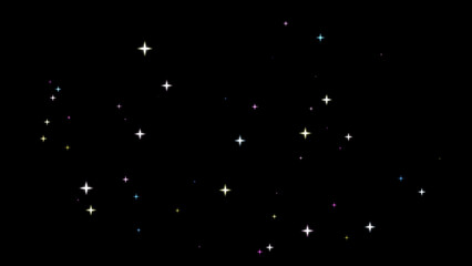 Sparkling light (black background)