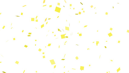 yellow confetti transparent material