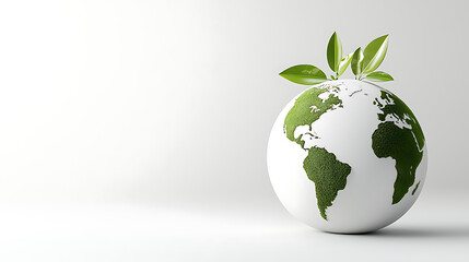 Sustainable earth representation global environment graphic design minimalist style close-up view eco-conscious concept