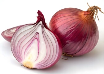 Fresh Red Onion Close-Up, Vibrant Layers for Healthy Recipes