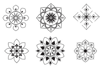 Mandelar Min,Seamless Mandala,various mandala collections,geometric mandala round ornament