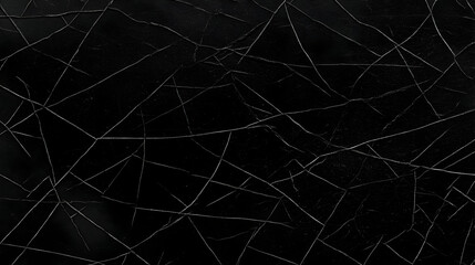 Dark Cracked Surface Texture Creates a Dramatic Background with Intricate Lines and Shadows
