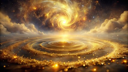 Ethereal mist floats in the air