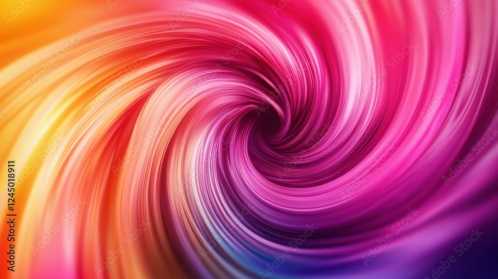 Poster a vibrant swirl of colors blends seamlessly, creating a dynamic and enchanting abstract pattern.