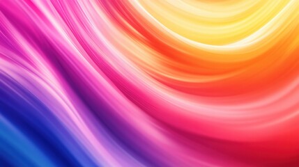 Fototapeta premium A vibrant blend of swirling colors, showcasing a dynamic gradient from pink to orange and blue, creating an energetic and playful abstract design.