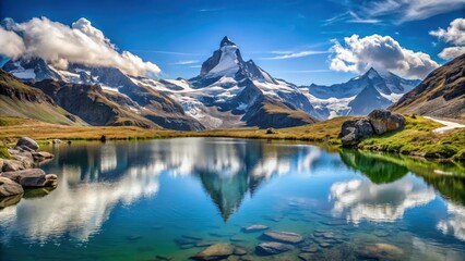Breathtaking Panorama Matterhorn And Weisshorn