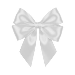 Bow isolated on transparent background.