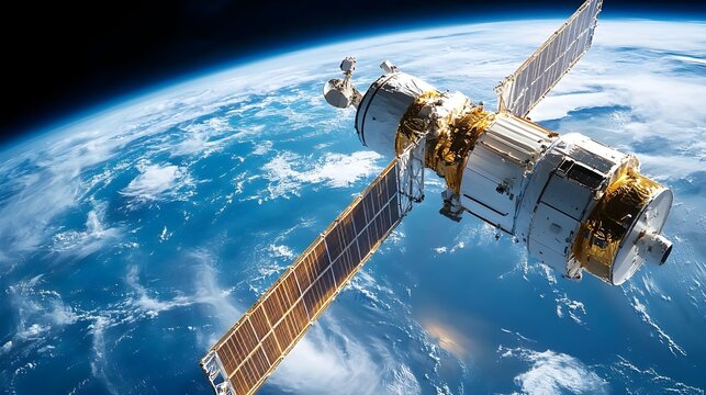 satellite orbiting earth, space exploration - space exploration